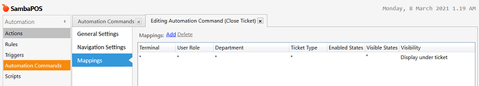 Automation Command - Close Ticket - Mappings - update for close ticket