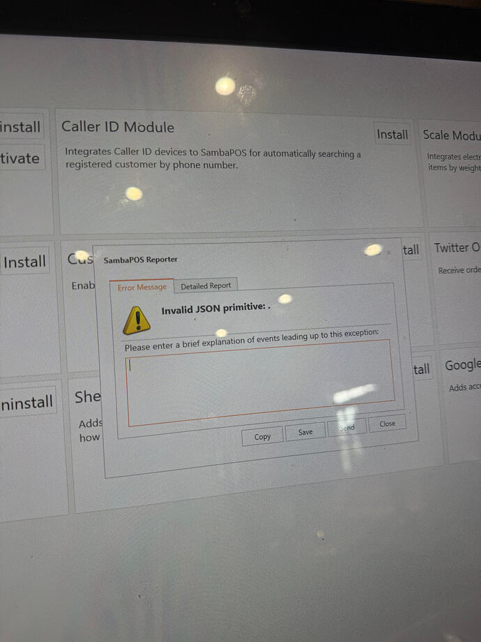 JSON Error