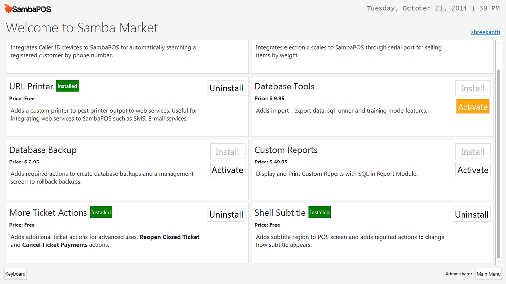 Data base tool are not activating in my system - V4 Question