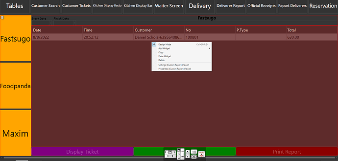 entity screen deliverer custom report viewer