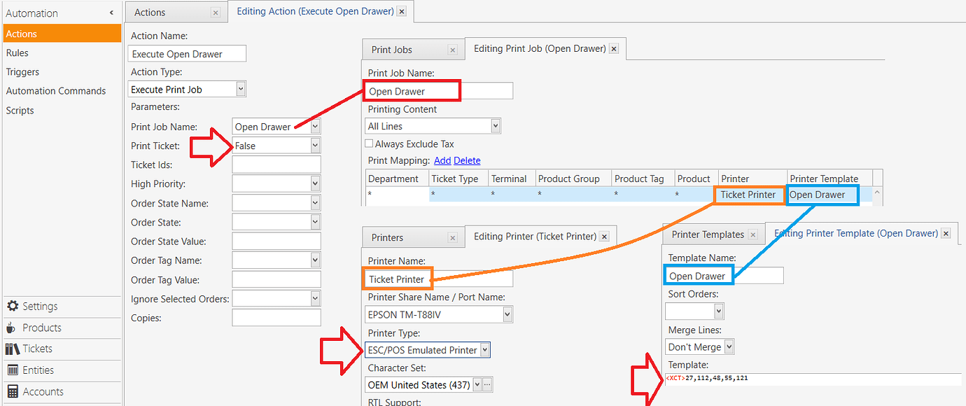 Cash drawer command printing blank receipt V5 Question Forum