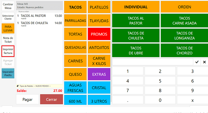 2.- NO PUEDO IMPRIMIR FACTURA