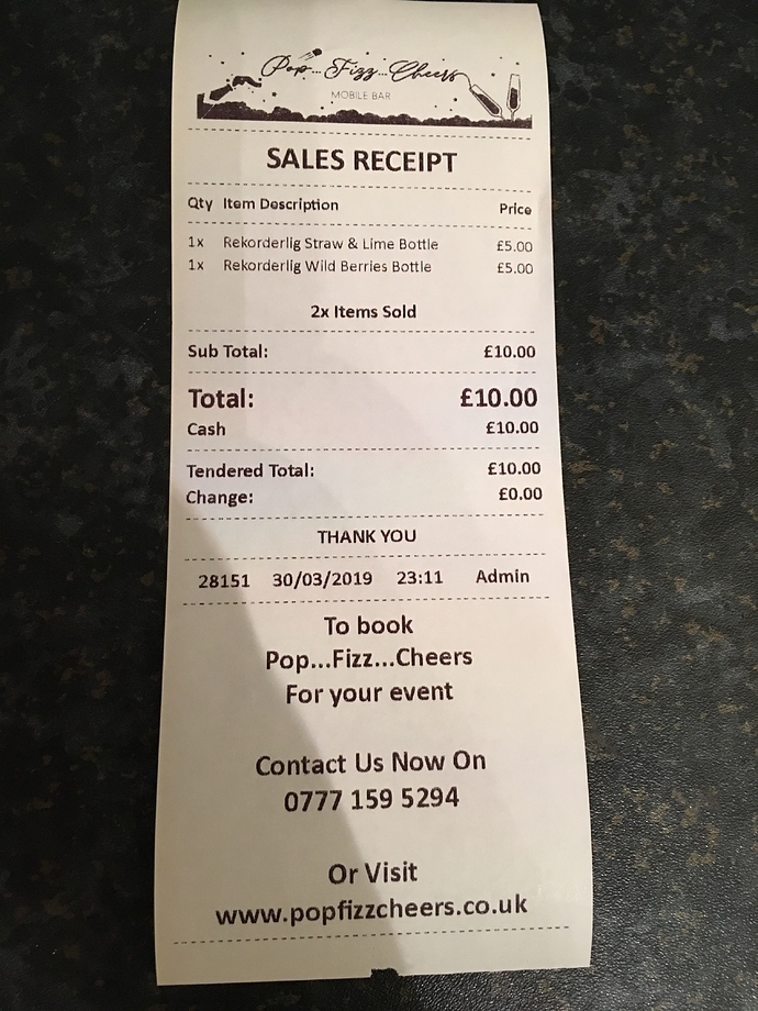 receipt