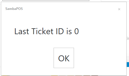 Last Ticket ID 0