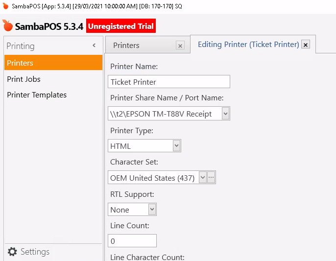 configure printme terminal configure printme terminal