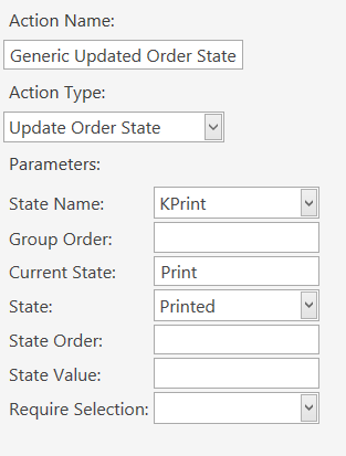 Generic Updated Order State Action