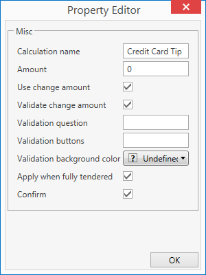 CreditCardCalculationSettings