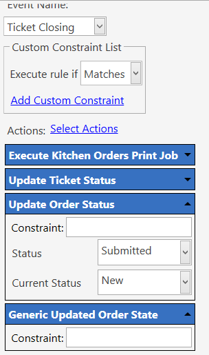 Ticket Closing Rule